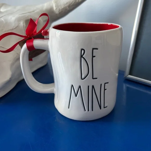 Rae Dunn Peanuts Snoopy Valentine’s Day Be Mine Double Sided Mug - Picture 2 of 8